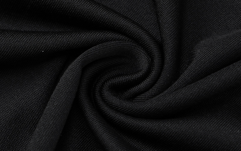 Black pink sheath dress with halter neck V-neck lace up and gloves