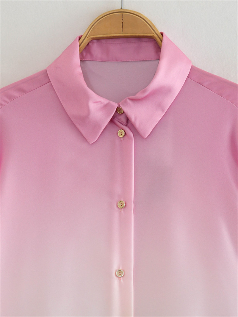 Batik pleated shirt with skirt set