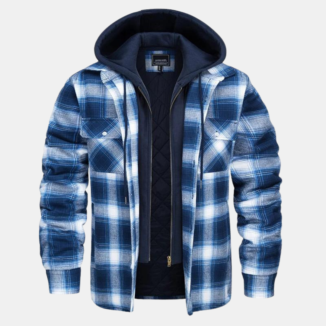 Checked men's jacket