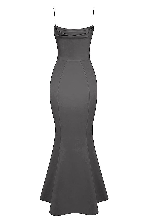 Satin Fishtail Dress