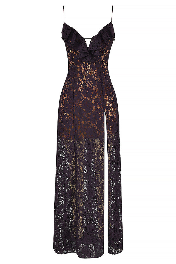 Nightshade lace maxi dress