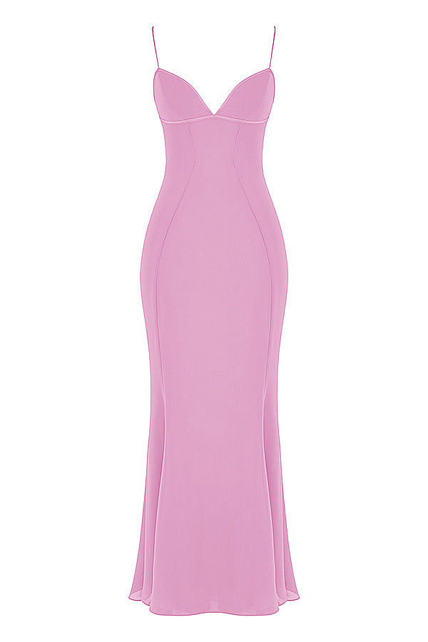 Maxi dress with corset