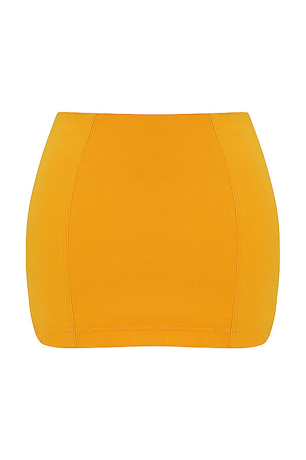 Sculpting corset with mini skirt