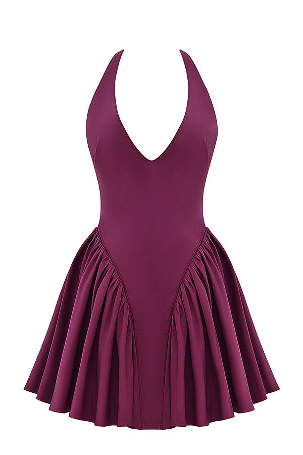 Halter mini dress