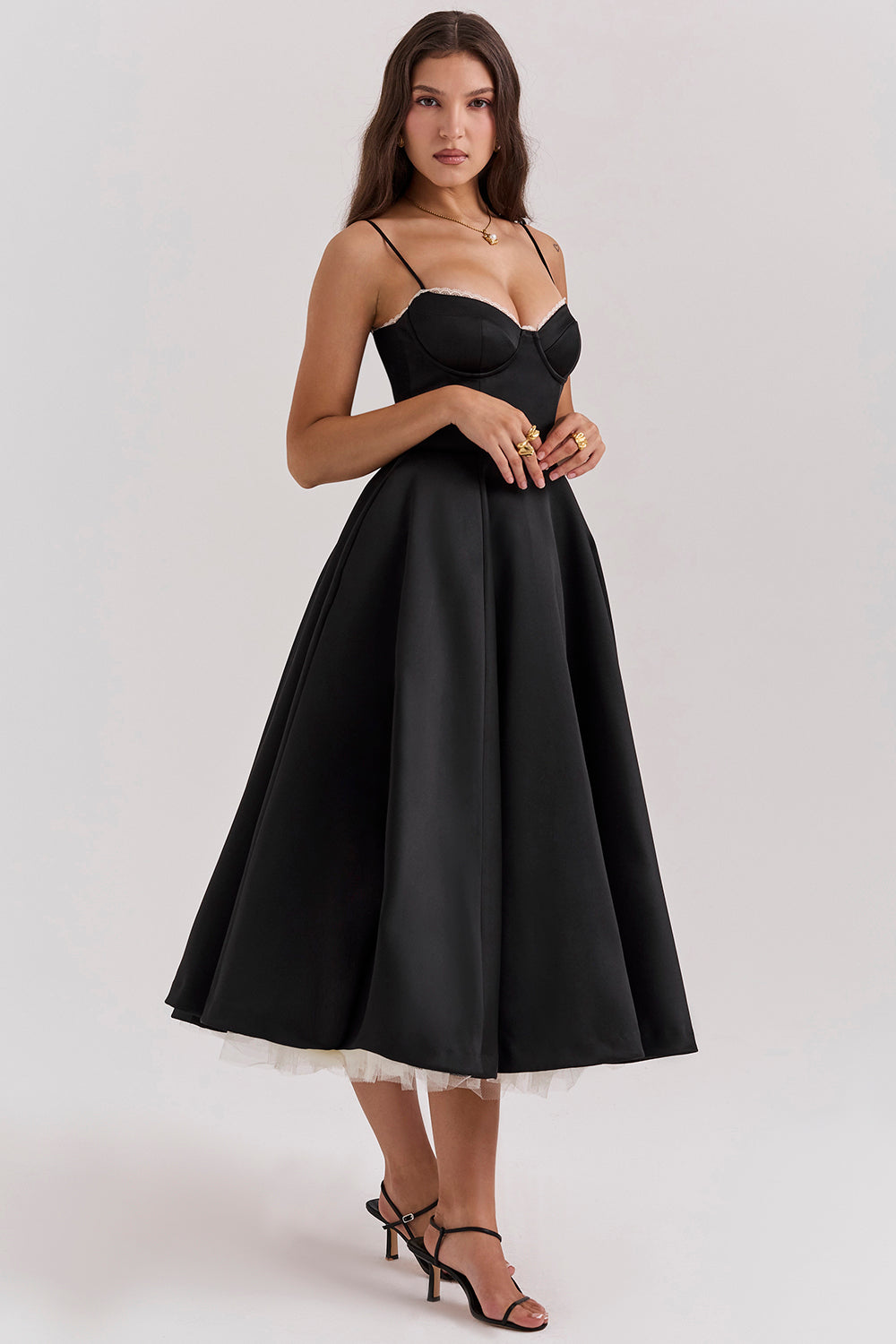 Tulle midi dress
