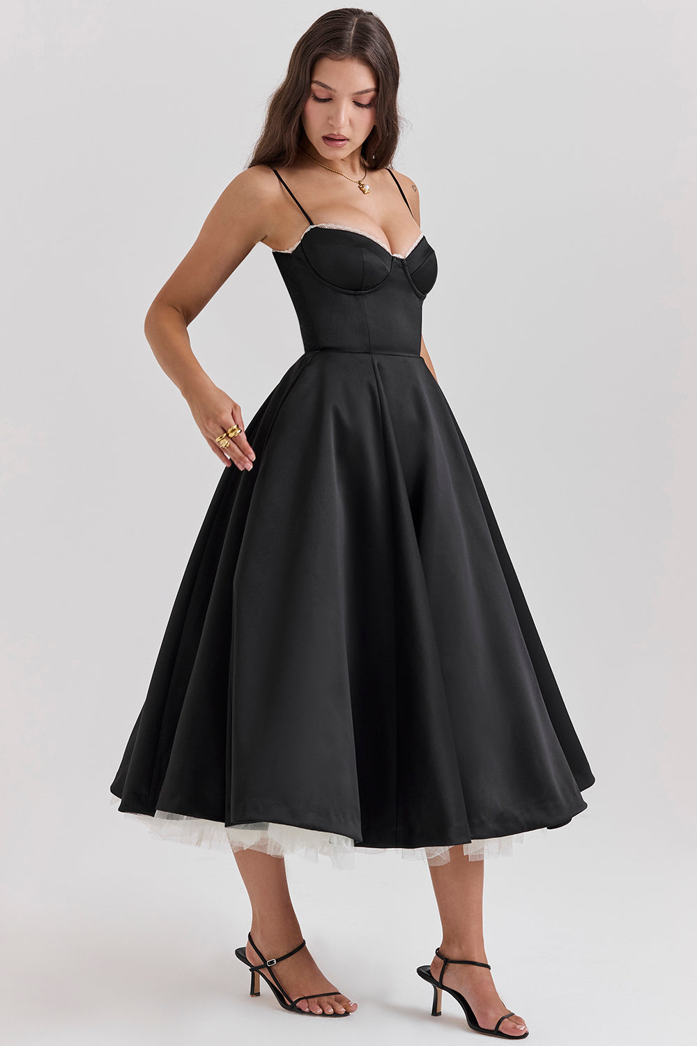 Tulle midi dress