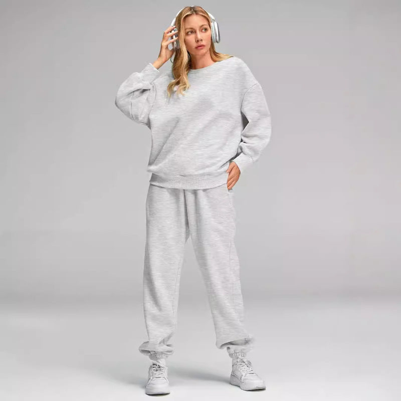 Two Piece Set Tracking Suit In Grey