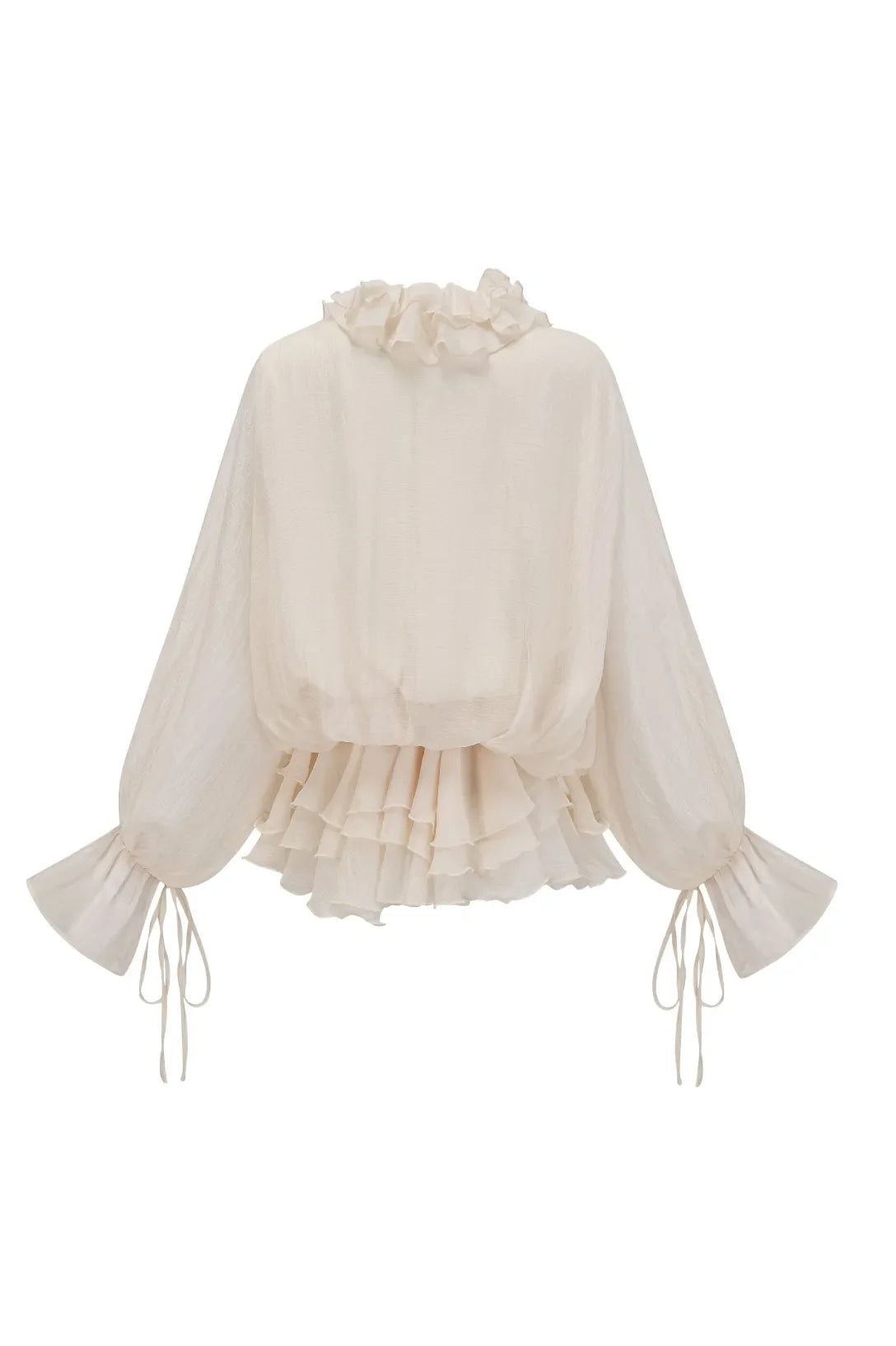 Olive Puff Sleeve Tiered Mini Dress