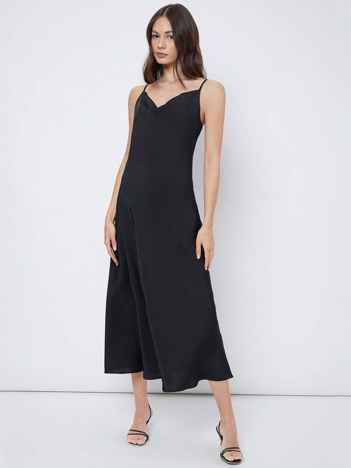 Satin maxi dress