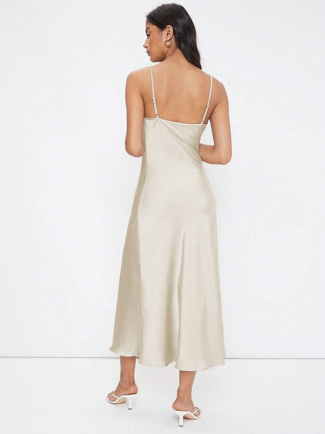 Satin maxi dress