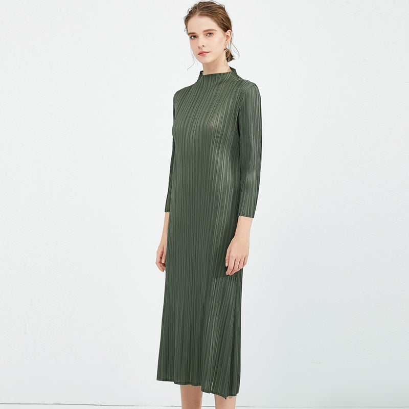 Ruched Maxi Dress In Green
