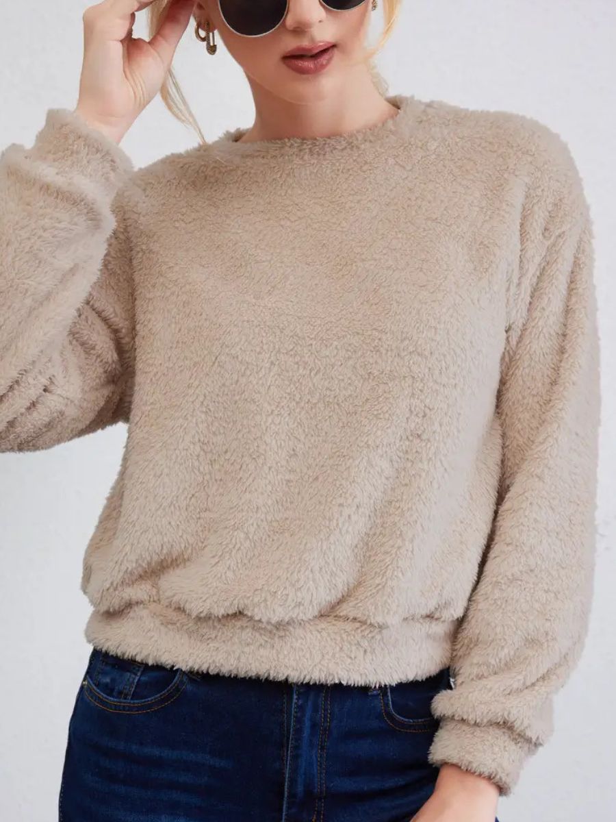 fluffy sweater