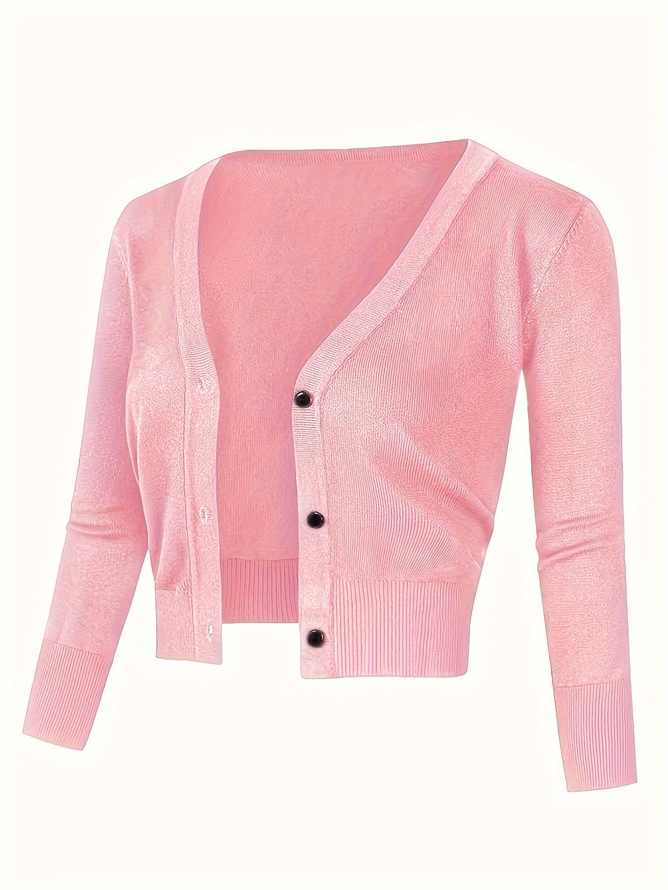Bolero cardigan with button closure