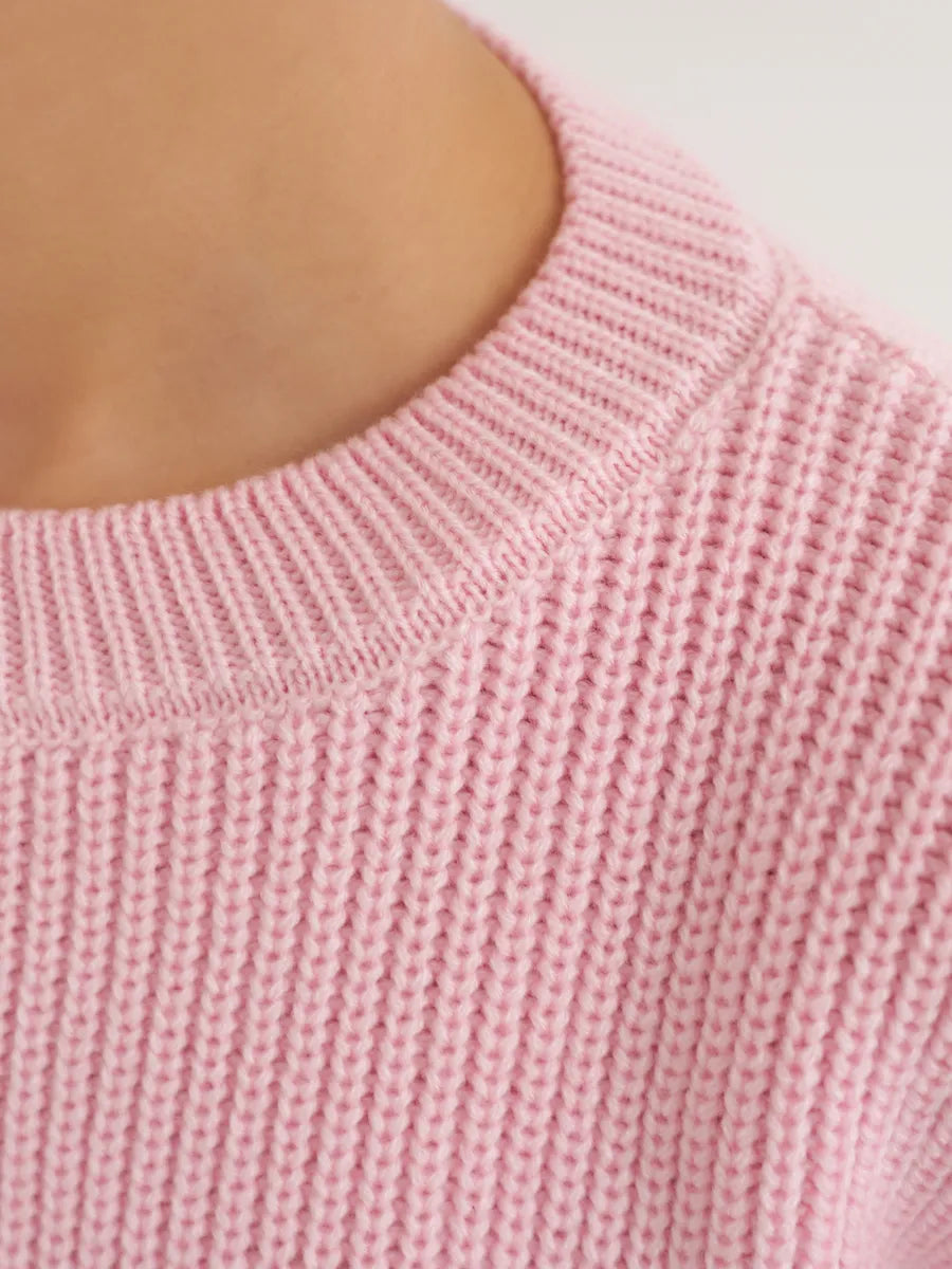 Loose Knitted Striped Sweater