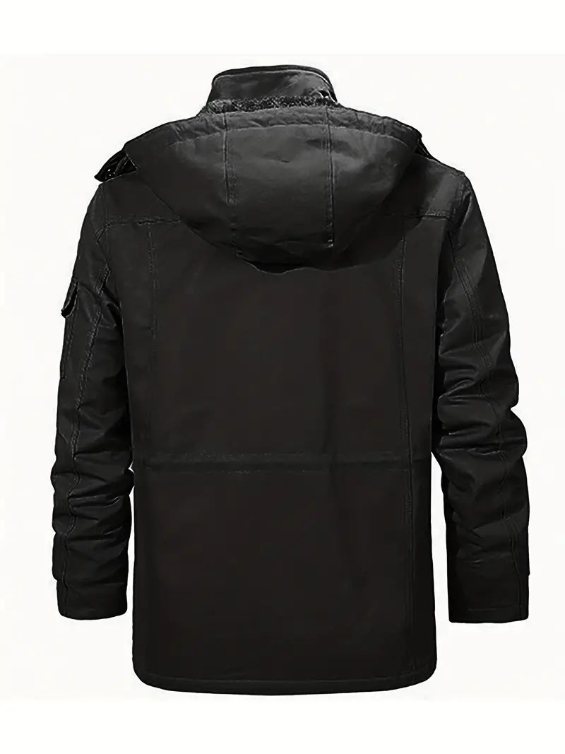 Dieter warm fleece jacket with hood