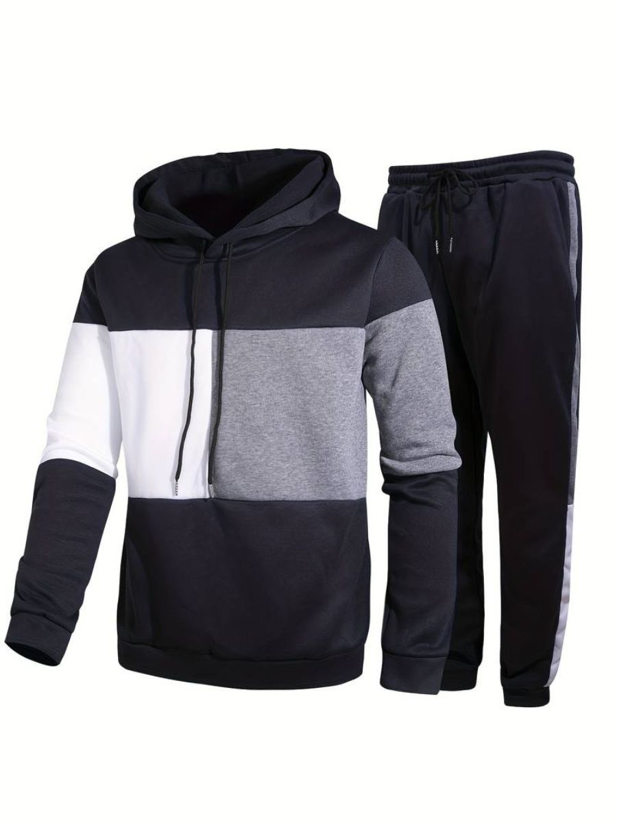 hoodie and drawstring joggers