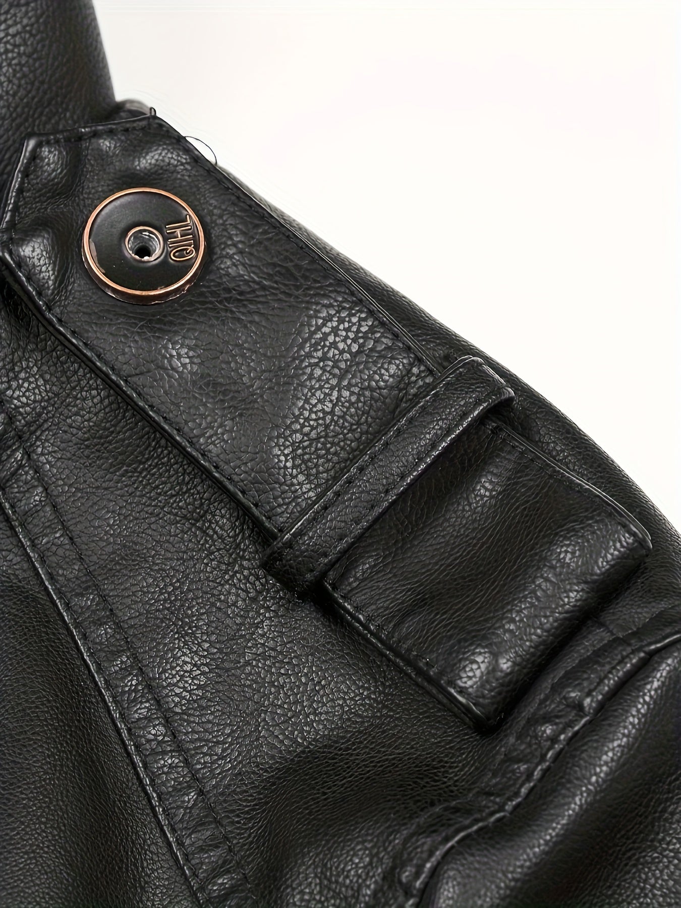 Long leather jacket for men