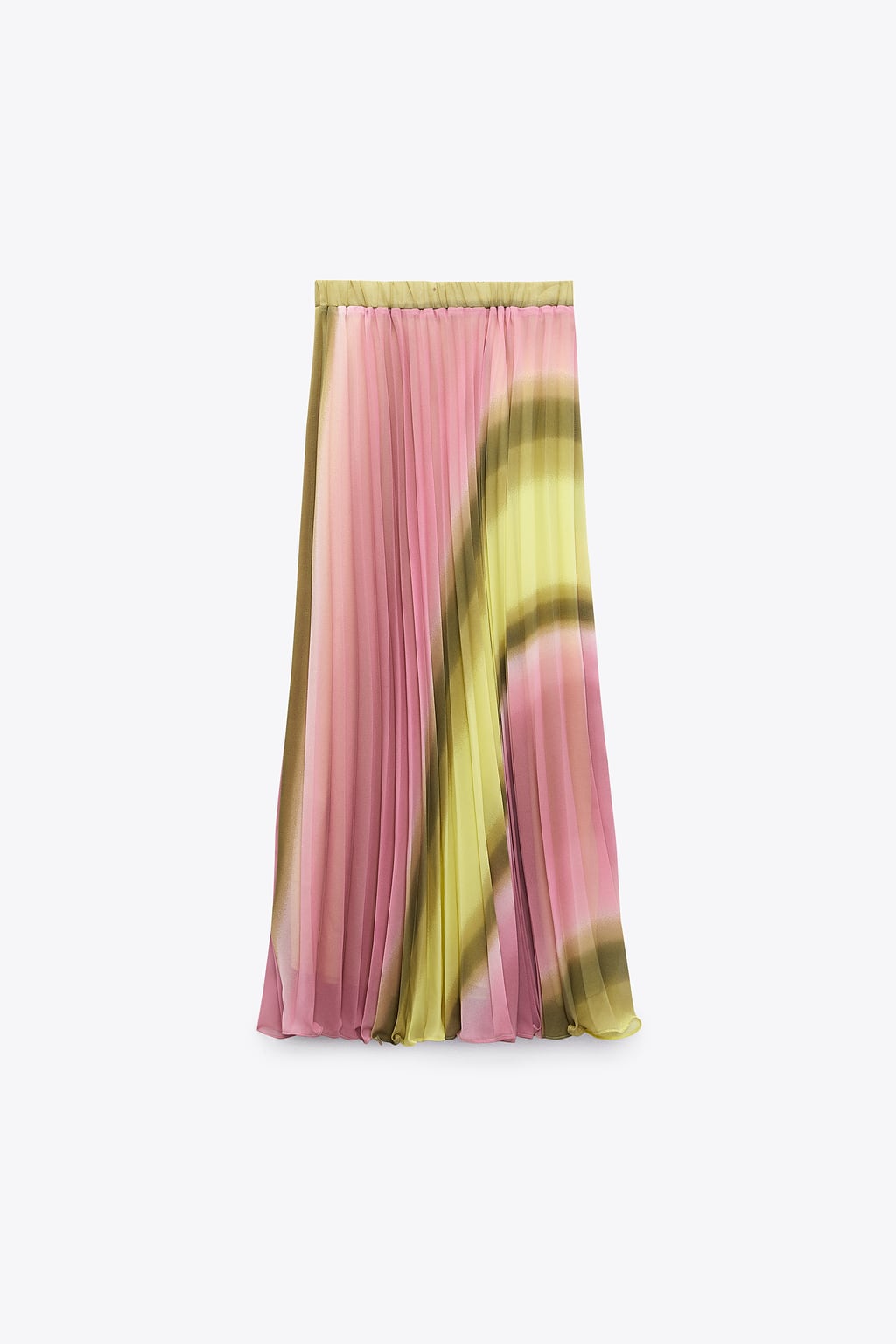 Batik pleated shirt with skirt set