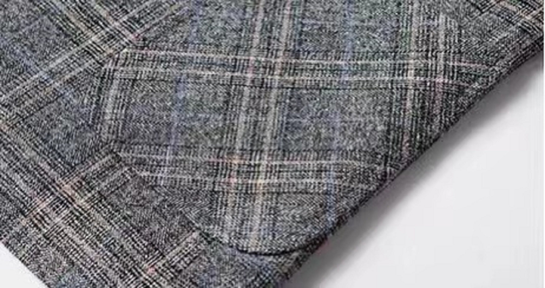 Casual checked striped slim suit