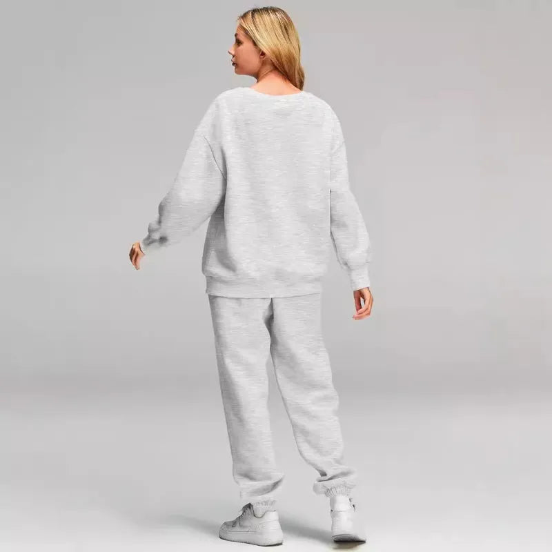 Two Piece Set Tracking Suit In Grey