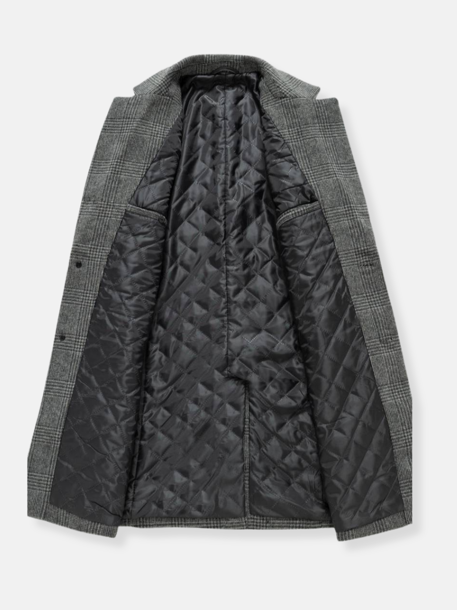 Elegant woolen trench coat