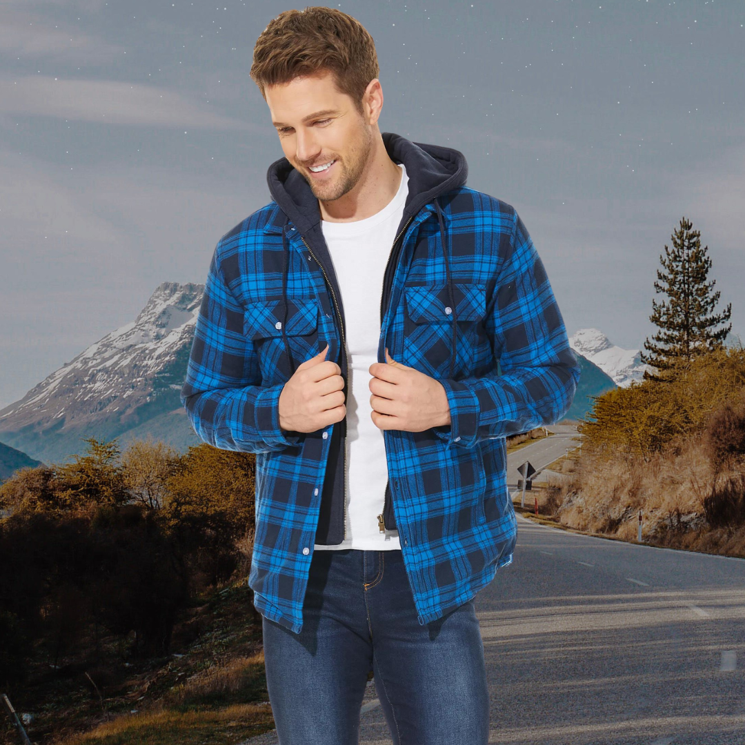 Checked men's jacket