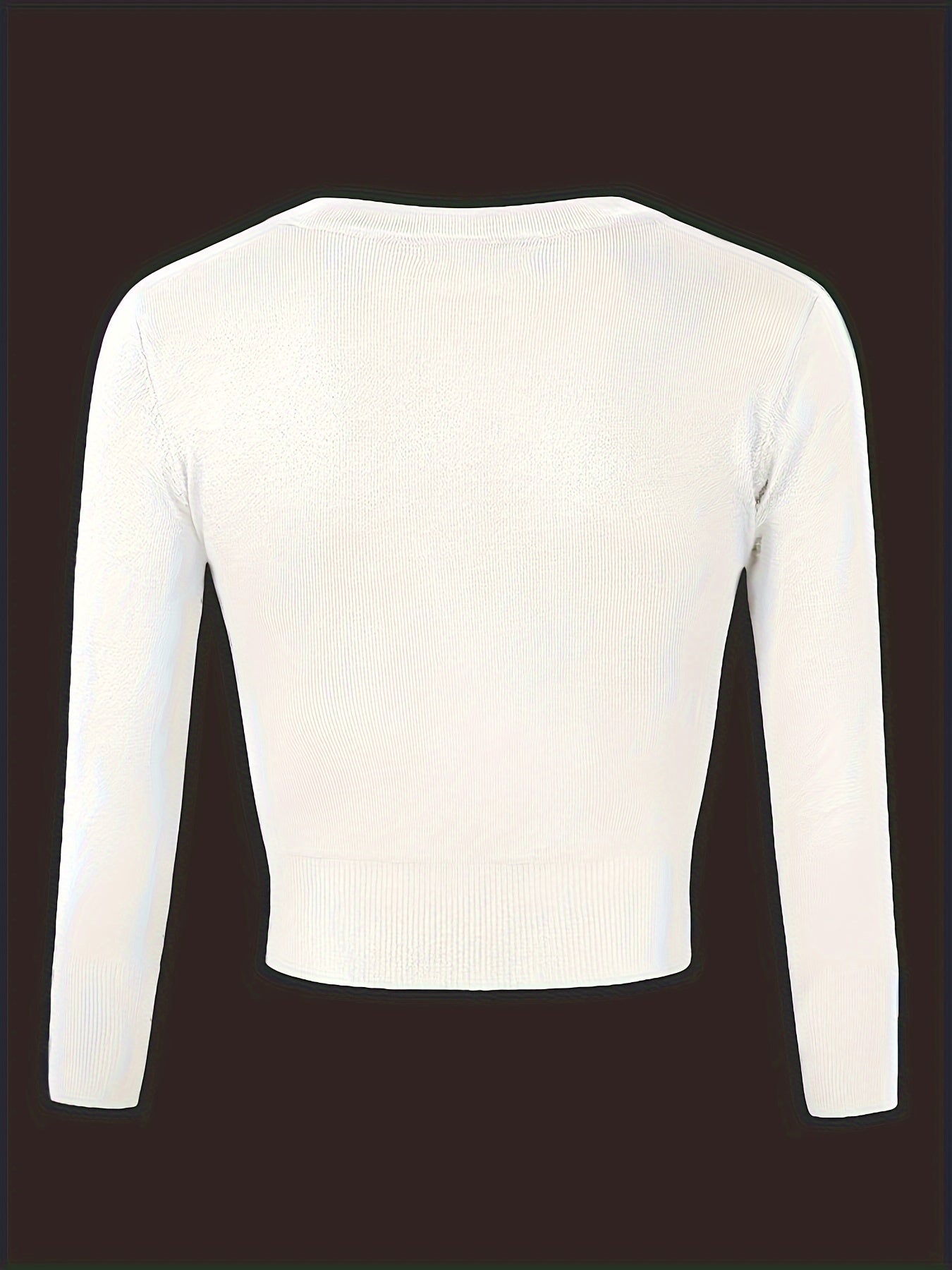 Bolero cardigan with button closure