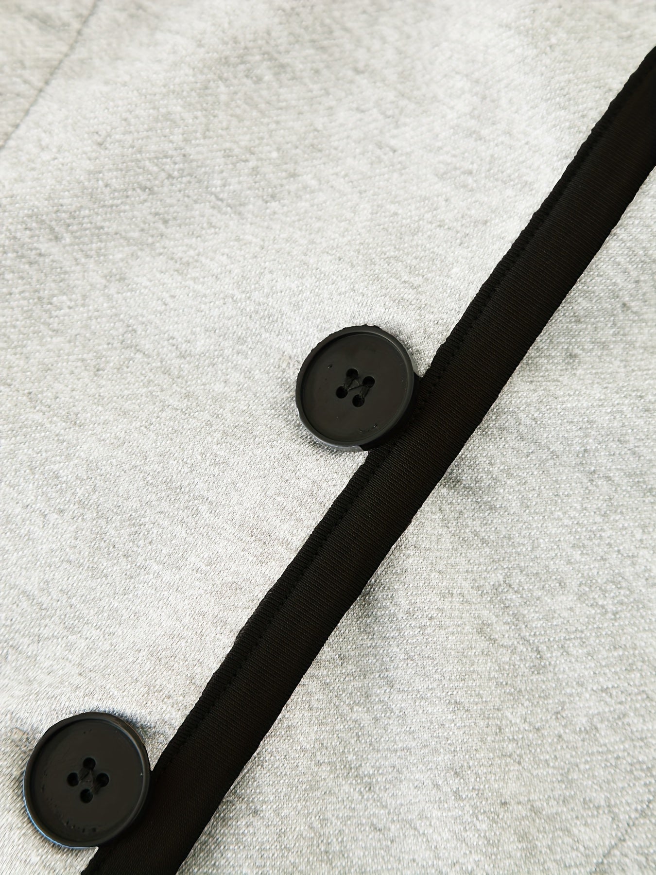 Blazer with shawl collar and contrasting trim