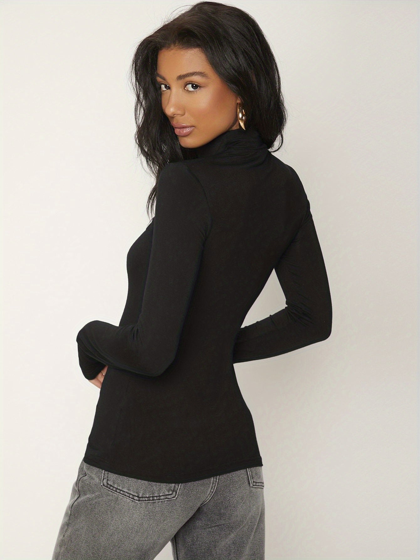 T-shirt with turtleneck