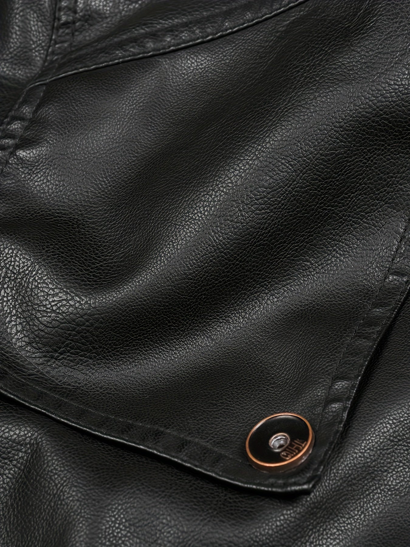 Long leather jacket for men