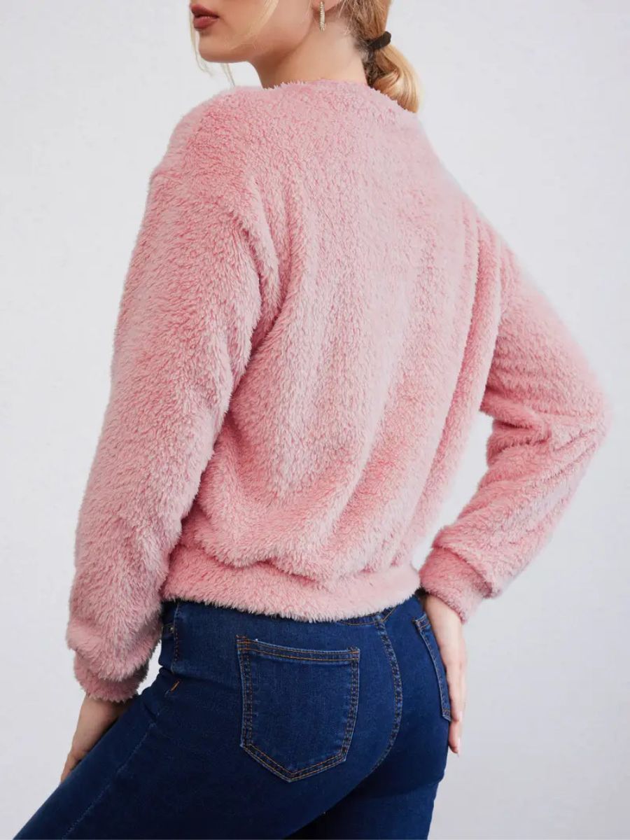 fluffy sweater