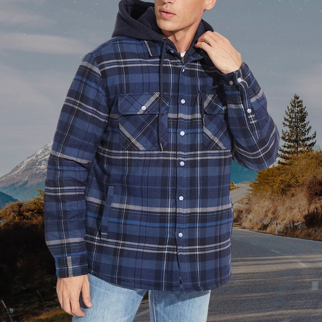 Checked men's jacket