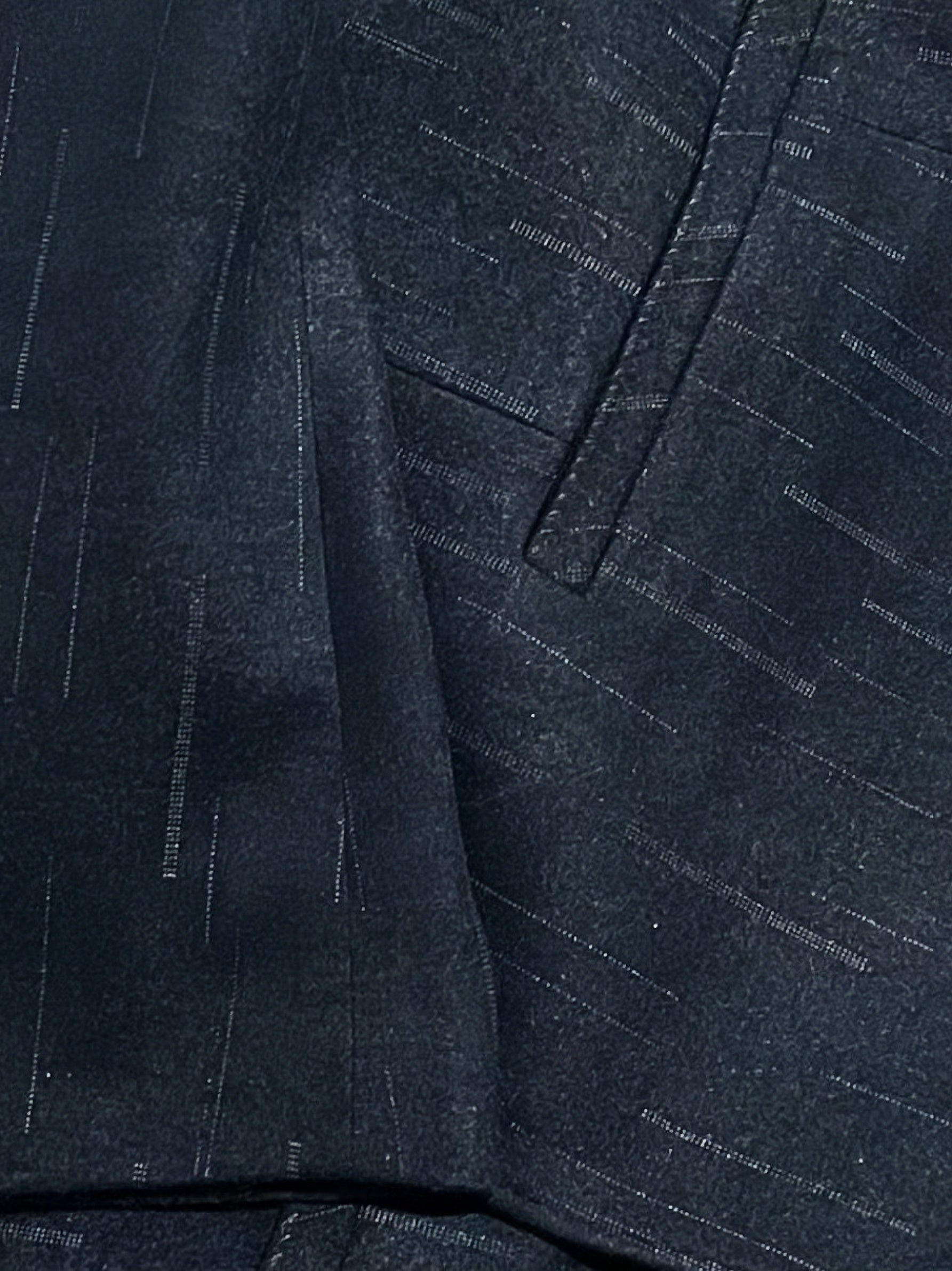 Blue blazer with striped pattern