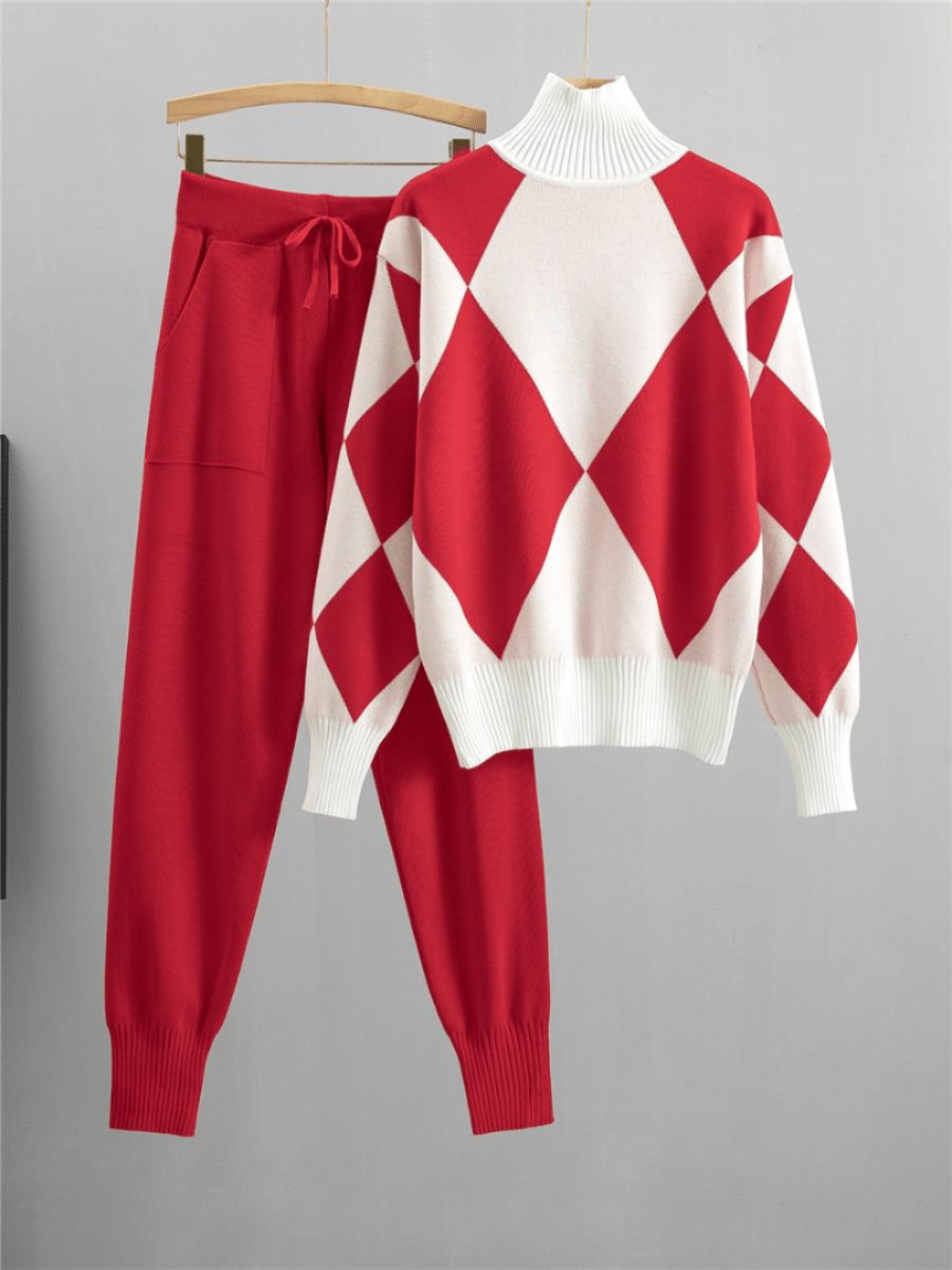 ladies sweater and pants set