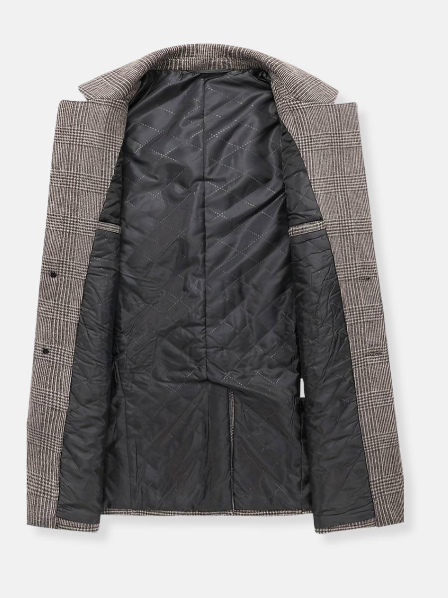 Elegant woolen trench coat