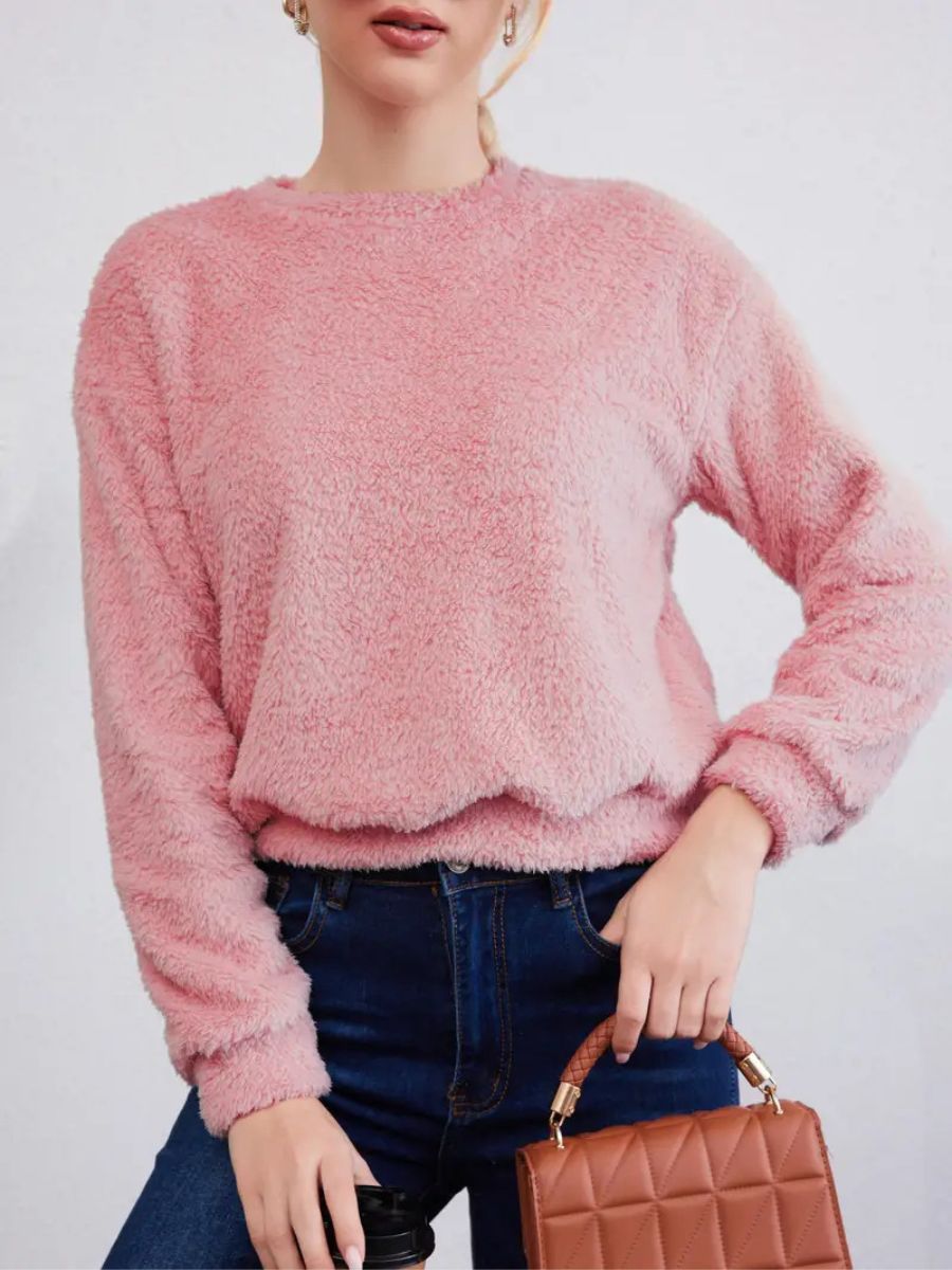 fluffy sweater