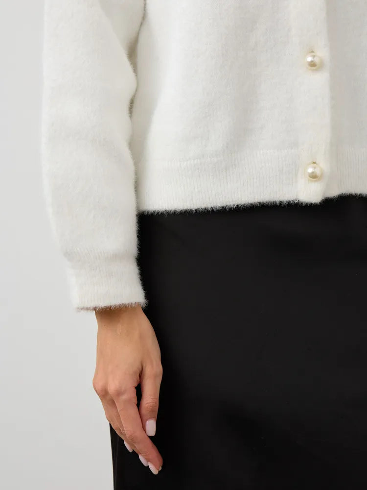 Mink-like Wool Knitted Cardigan