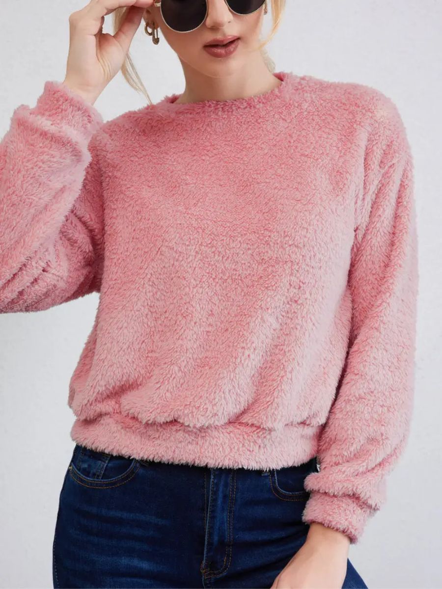 fluffy sweater