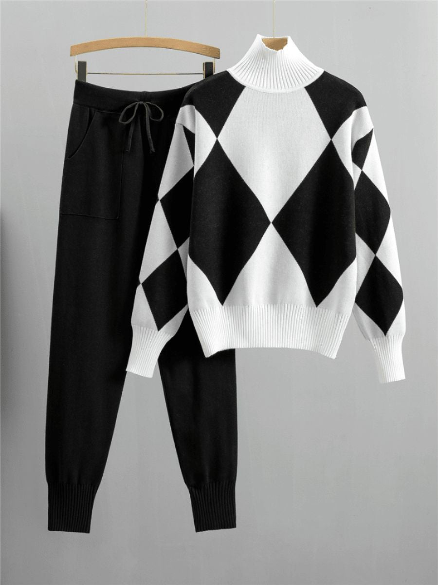 ladies sweater and pants set