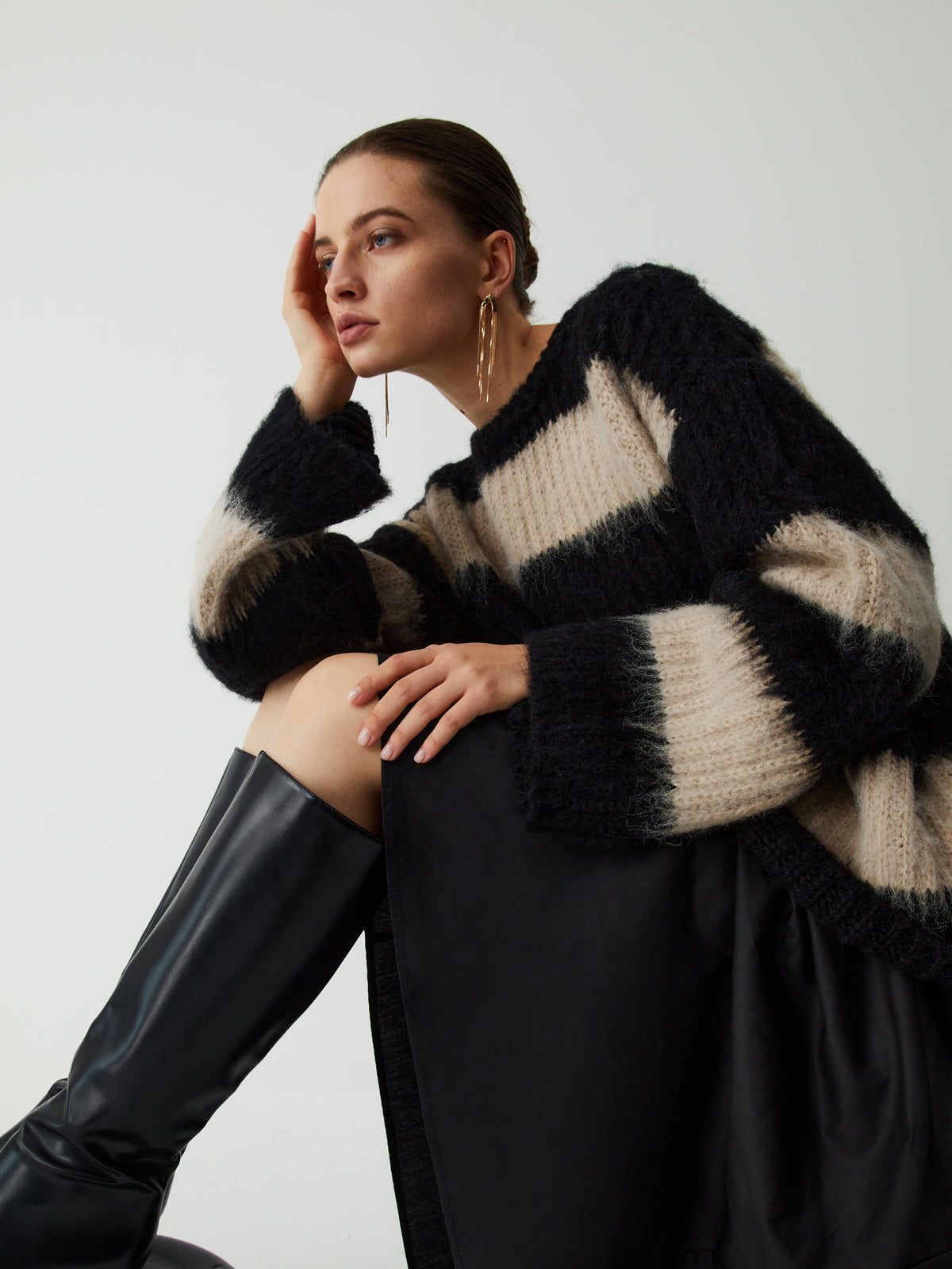 Striped sweater for women