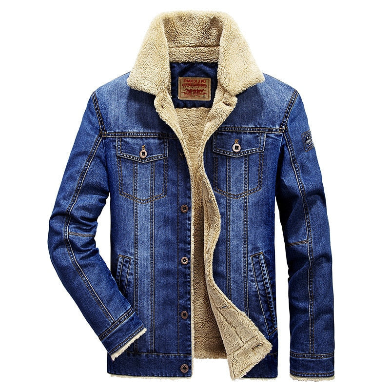 Cotton denim jacket for men