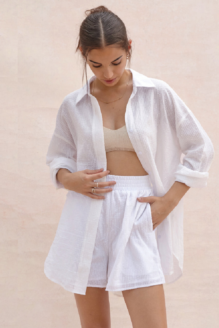Loose Shirt and Shorts Set