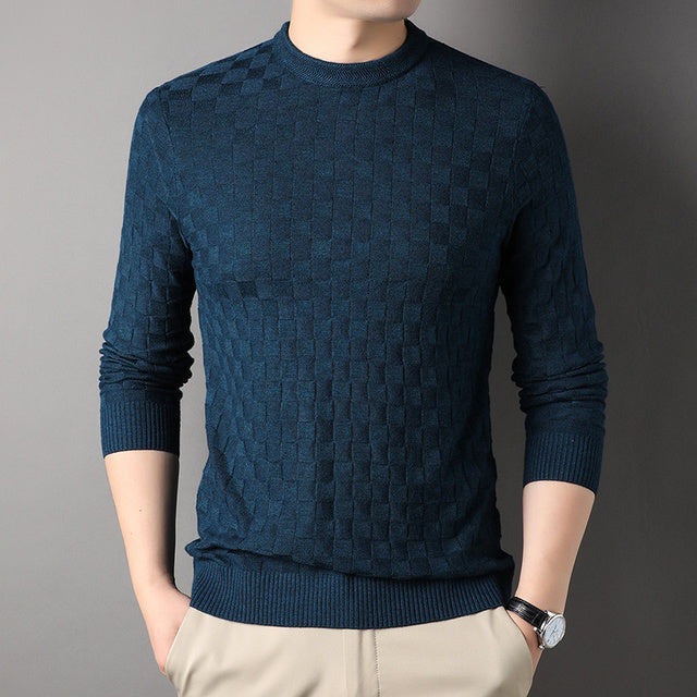 Men's knitted cotton sweater