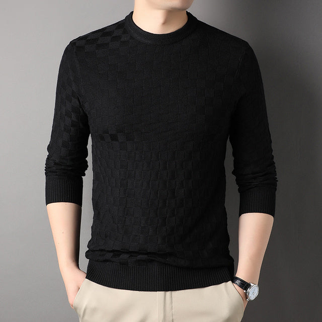 Men's knitted cotton sweater