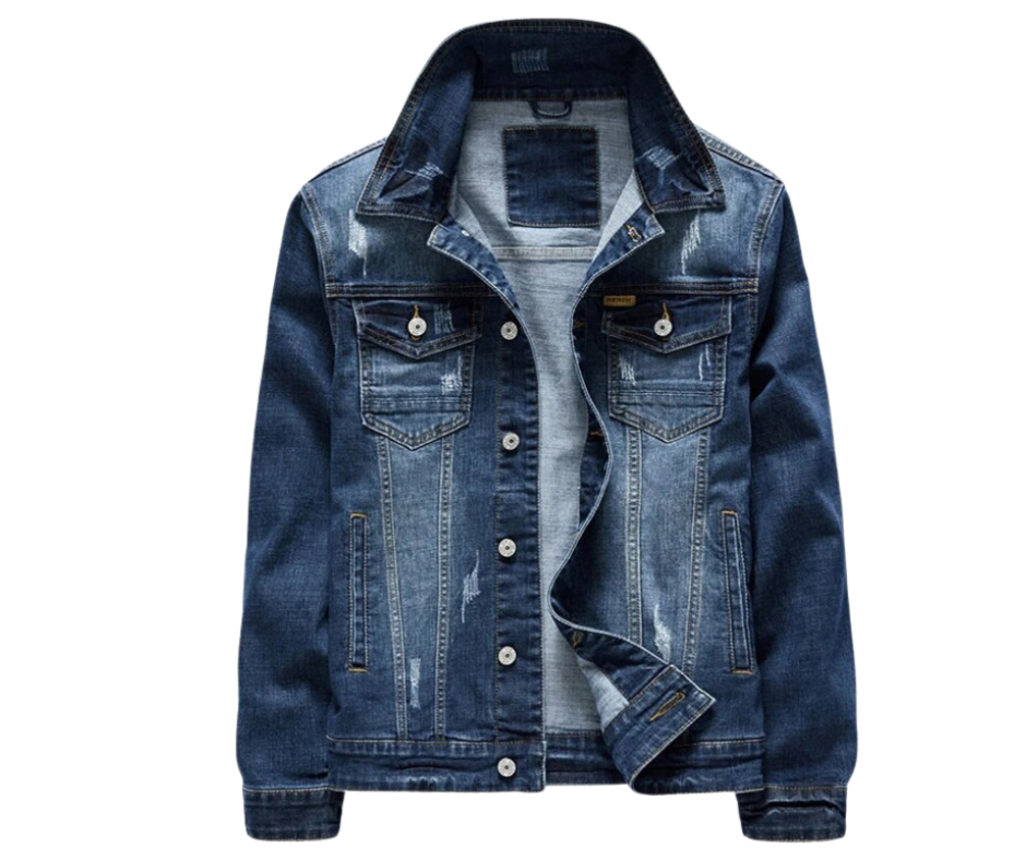 Denim men's jackets in classic vintage style