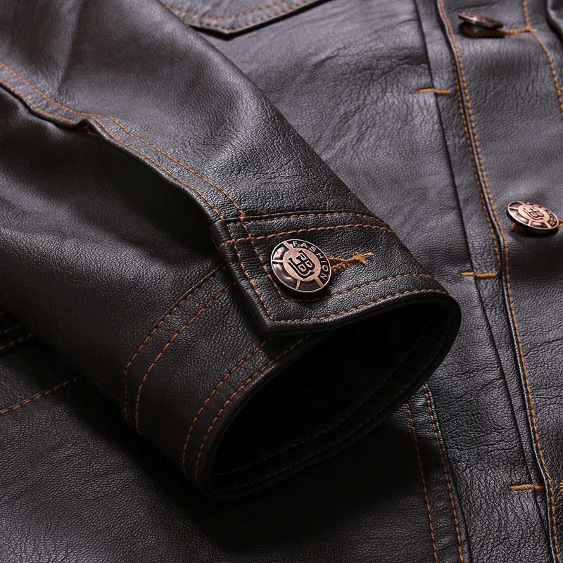 Paul Hardy vintage leather biker jacket