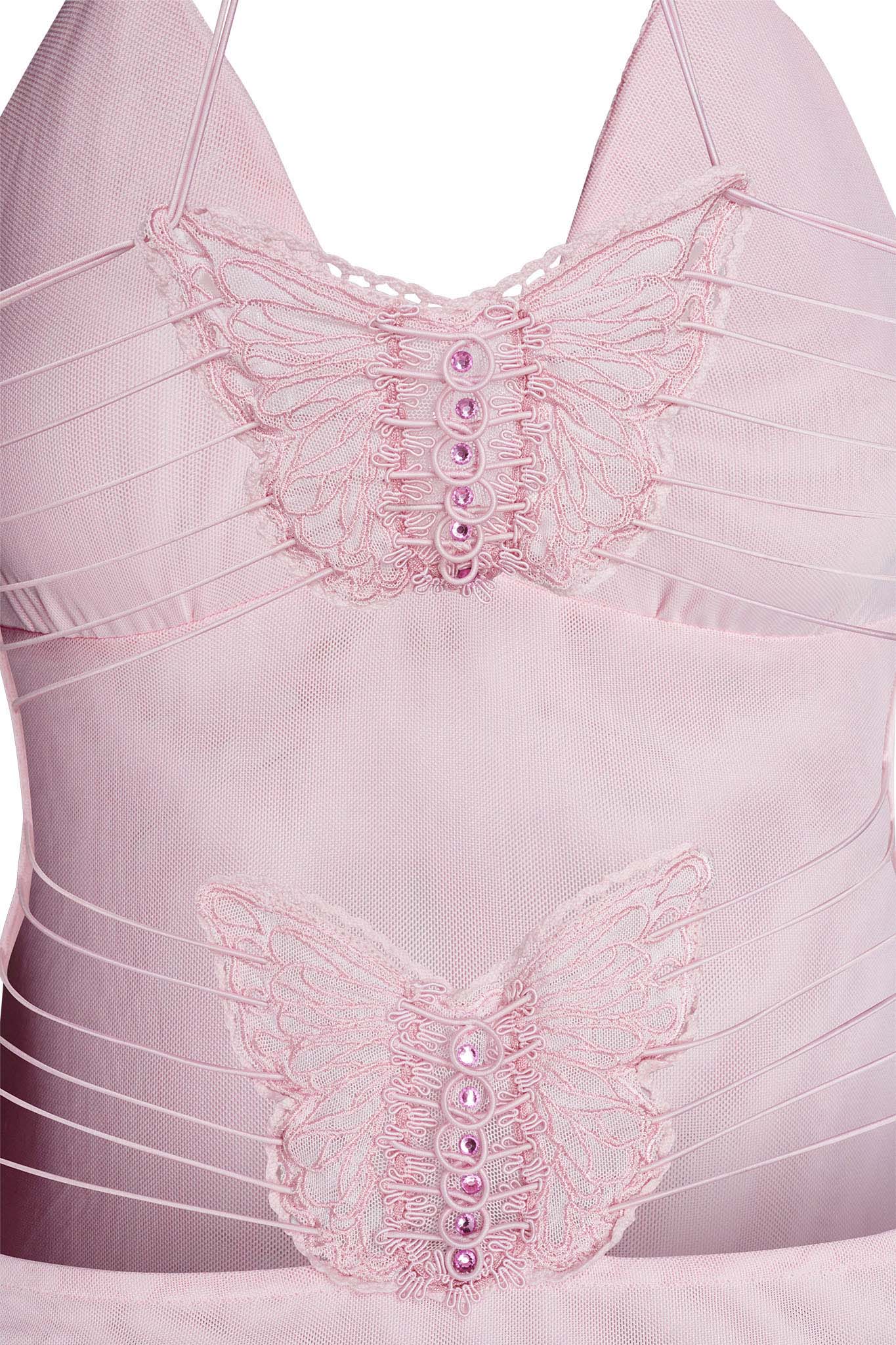 Butterfly back dress