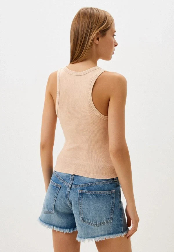 Simple Ribbed Tank Top
