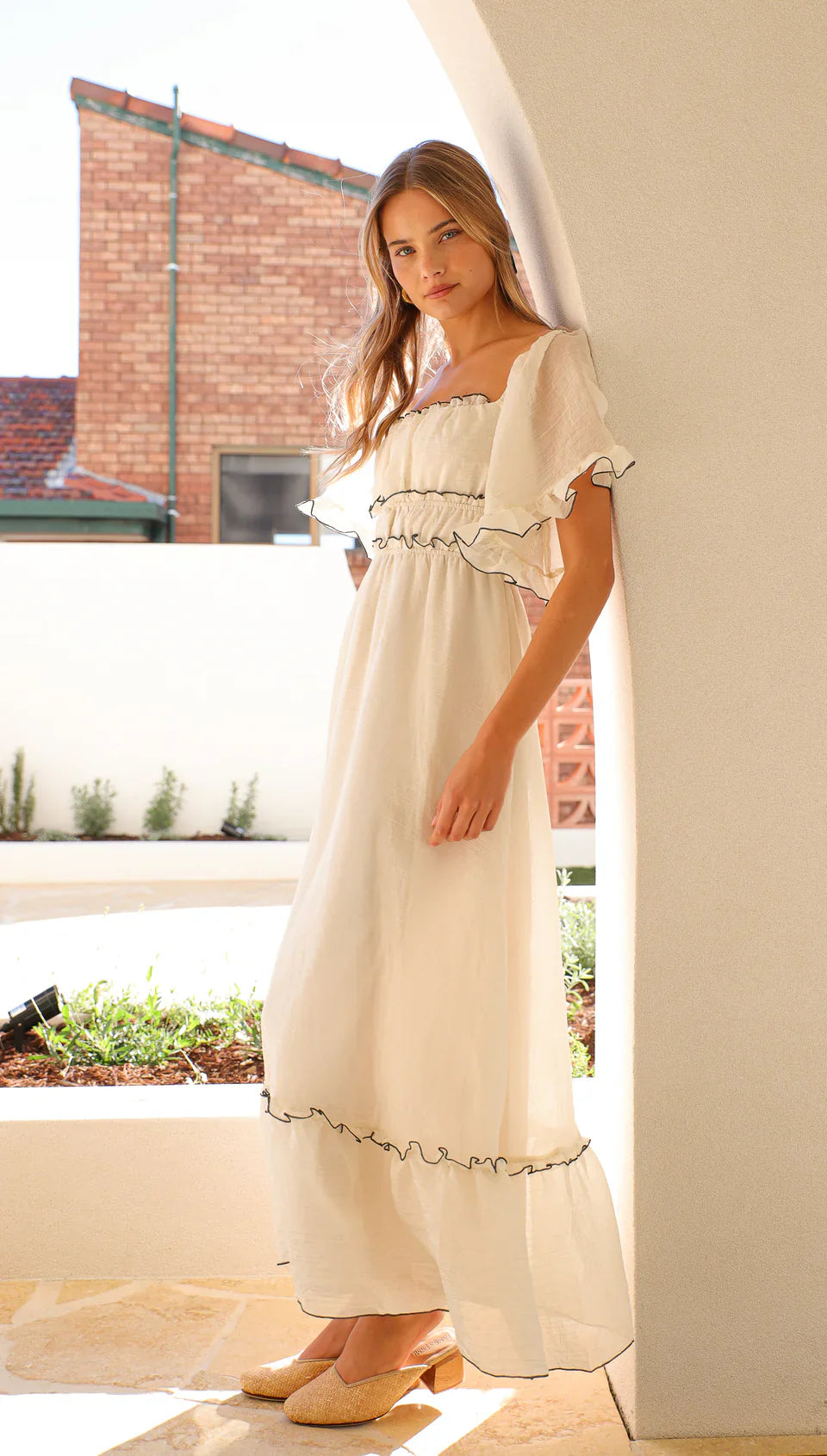 Summer Wide Sleeve Maxi Dress
