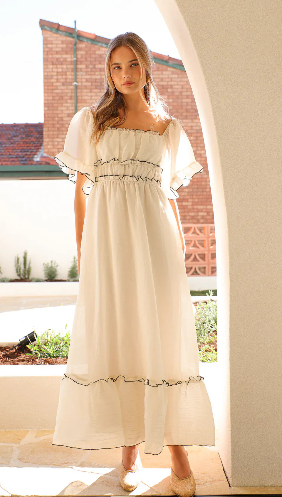 Summer Wide Sleeve Maxi Dress